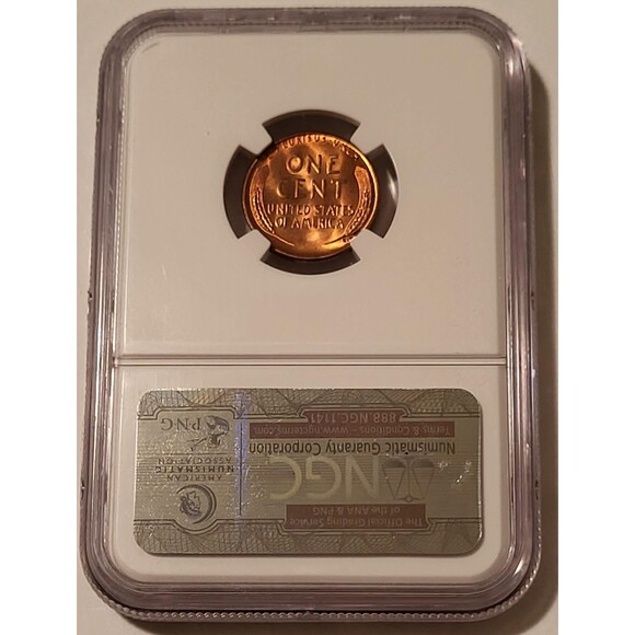 1955 S Lincoln Wheat Cent MS65 RED NGC - Picture 2 of 4